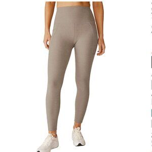 Spacedye Out Of Pocket High Waisted Midi Legging in Birch Heather Size S